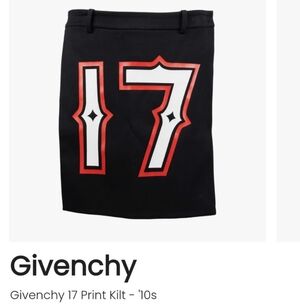 Givenchy Runway Print Kilt 2014